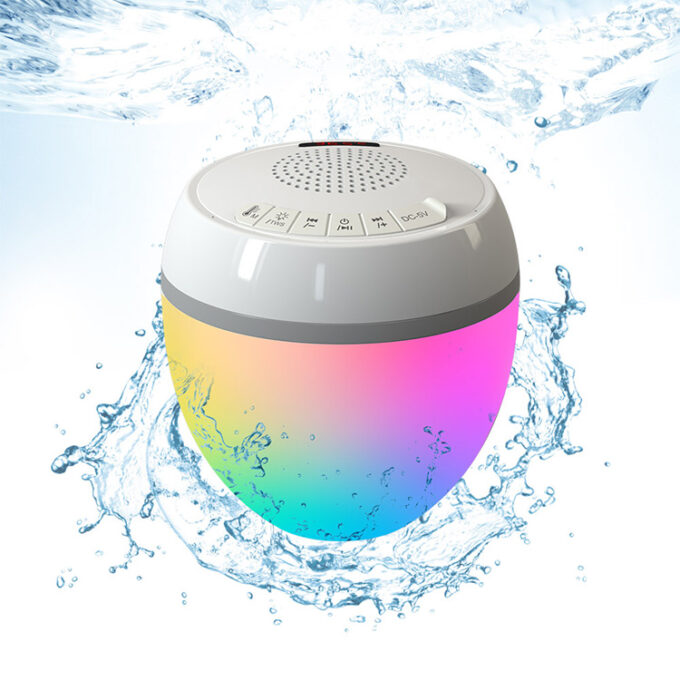Bluetooth Portable Wireless Speaker with Thermometer RGB Light HK703