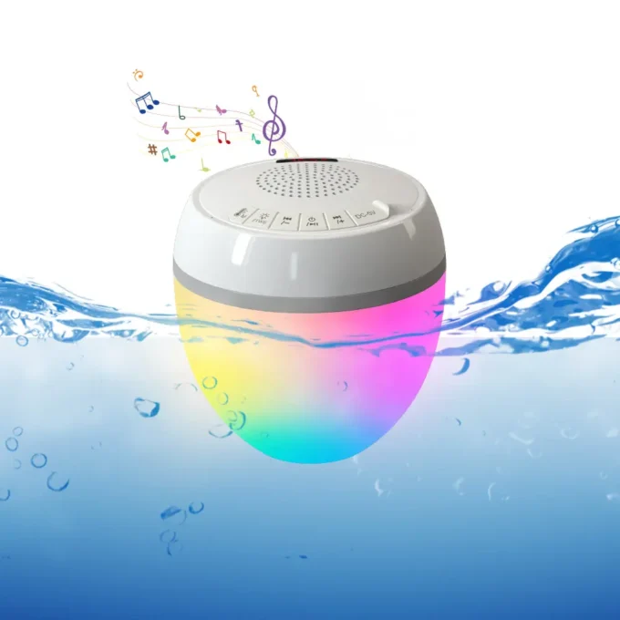Bluetooth Portable Wireless Speaker with Thermometer RGB Light HK703