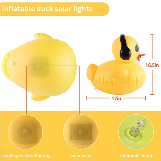 Solar Inflatable Duck Light CT218
