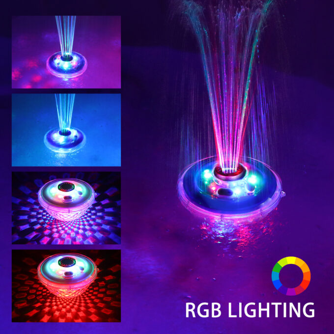 Solar LED Fountain with Diamond Light Show CT507