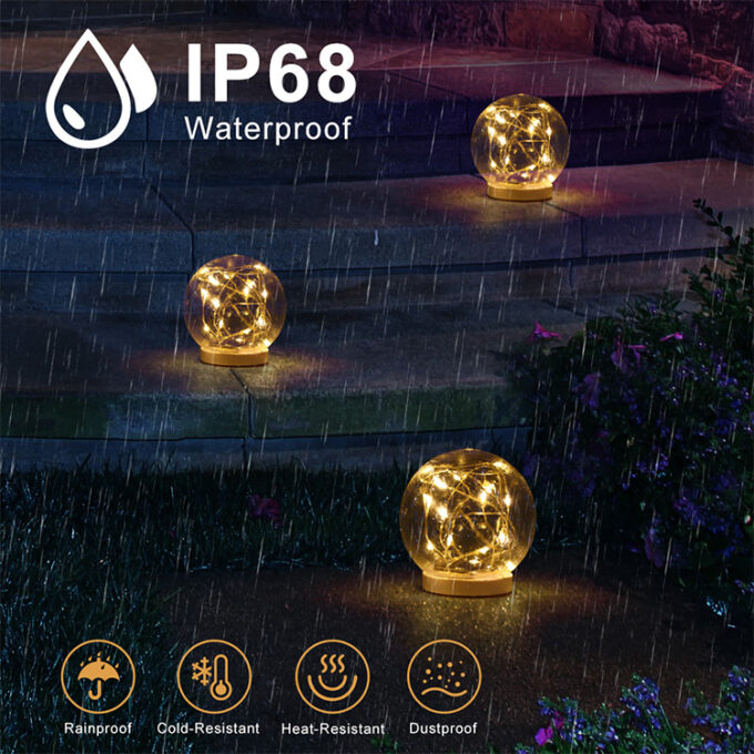 Floating Solar Ball Light 2 in 1 set CT229W